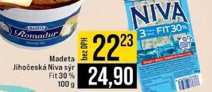 Romadur Madeta Jihočeská Niva sýr Fit 30% 100 g