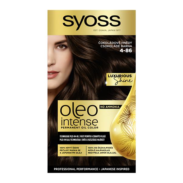 Syoss Oleo Intense Permanentní barva na vlasy 4-86 Čokoládově hnědá