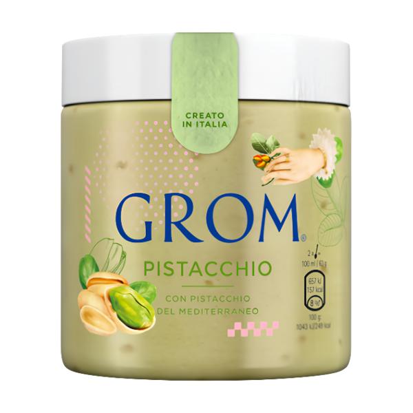 Grom Pistácie italská zmrzlina v kelímku