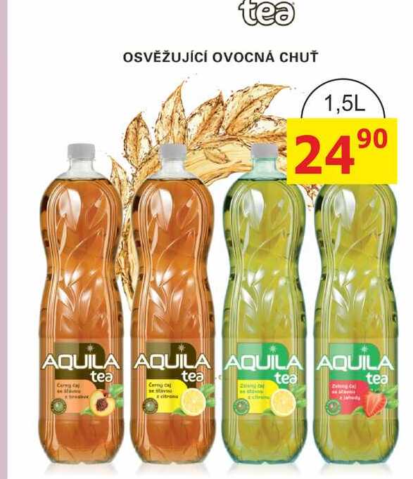 Aquila Tea ledový čaj 1,5l, různé druhy 1.5l