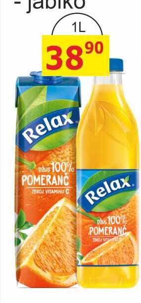 Relax DŽUS 100% POMERANČ 1L
