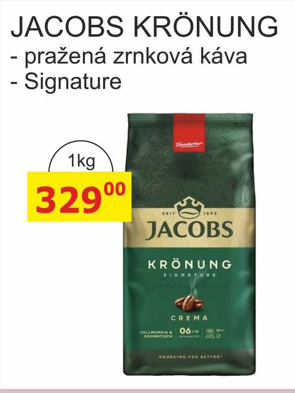 JACOBS KRÖNUNG pražená zrnková káva - Signature Wunderbar 1kg 