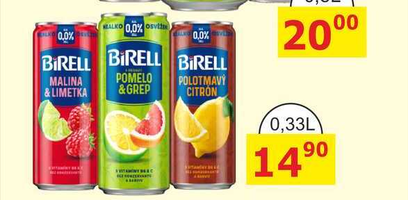 Birell Polotmavý citrón 500ml