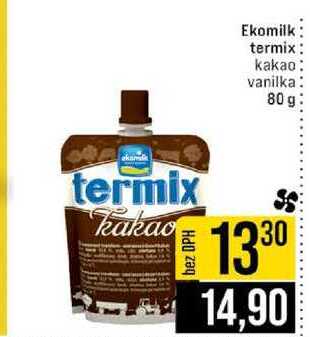 Ekomilk termix kakao vanilka 80 g