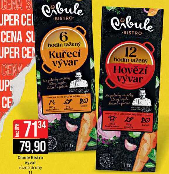 Cibule Bistro vývar různé druhy 1l