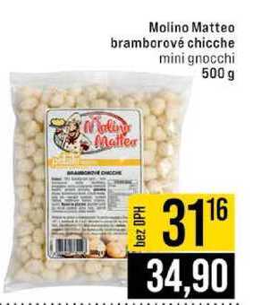 Molino Matteo bramborové chicche mini gnocchi 500 g