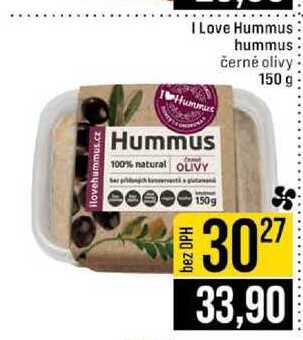 I Love Hummus hummus černé olivy 150 g