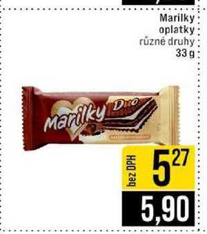 Marilky oplatky různé druhy 33g