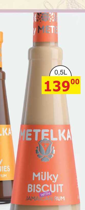 METELKA MILKY BISCUIT 0,5L
