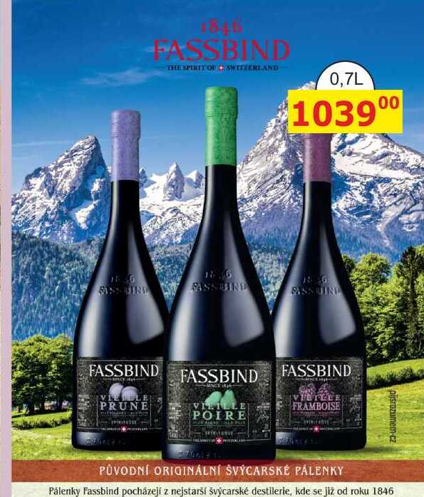 Fassbind Vieille Framboise - Stařená Malina 0,7l 40%