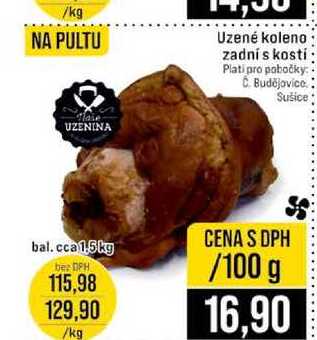 Uzené koleno s kostí 100g