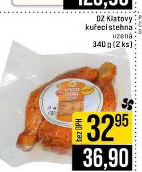 DZ Klatovy kuřecí stehna uzená 340g 2ks