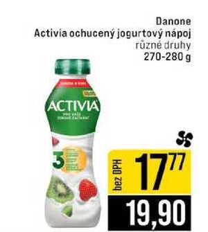 Danone Activia ochucený jogurtový nápoj různé druhy 270-280 g 