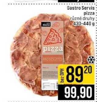 Gastro Servis pizza různé druhy 430-440 g 