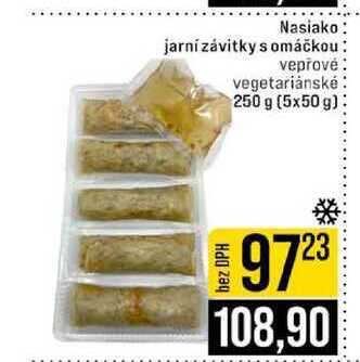 Nasiako jarní závitky s omáčkou vepřové vegetariánské 250 g (5x50 g)