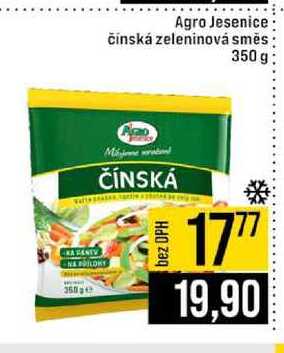 Agro Jesenice čínská zeleninová směs 350 g