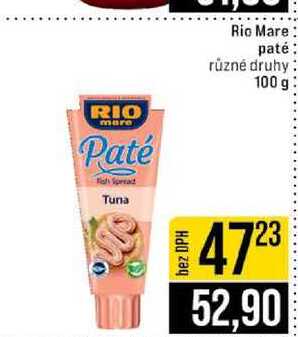 Rio Mare paté různé druhy 100 g