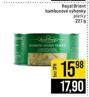 Royal Orient bambusové výhonky plátky 227g