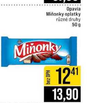 Opavia Miñonky oplatky různé druhy 50 g 