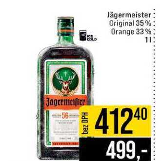 Jägermeister Original 35% Orange 33% 1l
