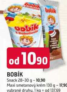 Bobík Maxi smetanový krém 130g, vybrané druhy