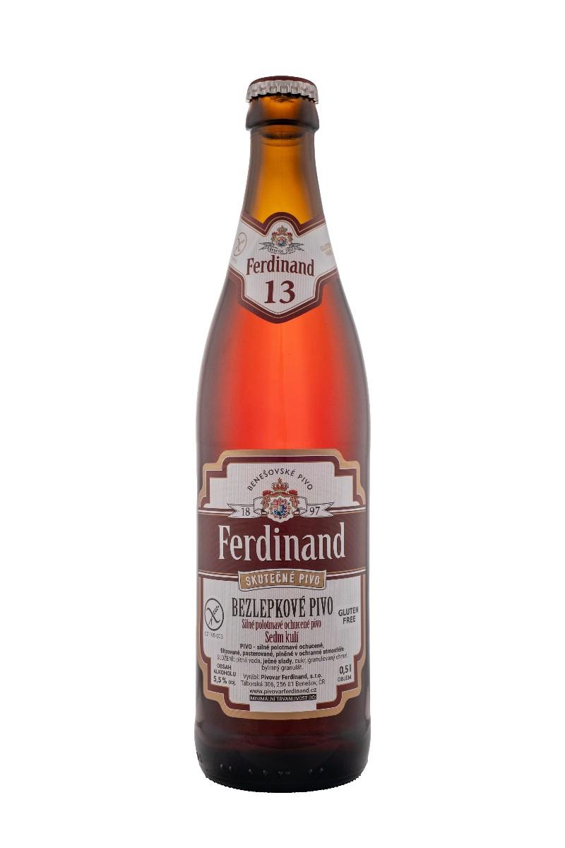 Ferdinad Sedm Kulí bezlepkové pivo, 500 ml