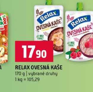 RELAX OVESNÁ KAŠE 170 g vybrané druhy 
