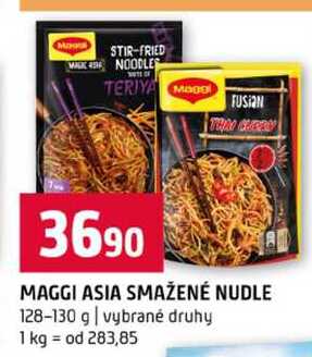 MAGGI ASIA SMAŽENÉ NUDLE 128-130 g vybrané druhy 