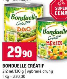 BONDUELLE CRÉATIF 212 ml/130 g vybrané druhy 