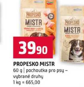 PROPESKO MISTR 60 g pochoutka pro psy vybrané druhy