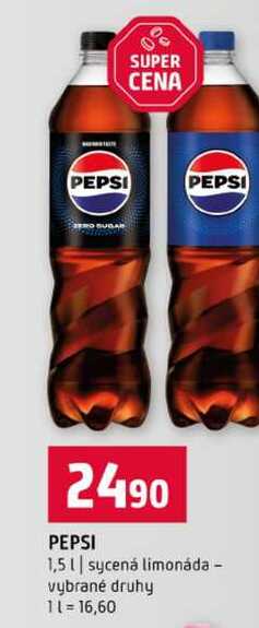 PEPSI 1,5l sycená limonáda vybrané druhy 