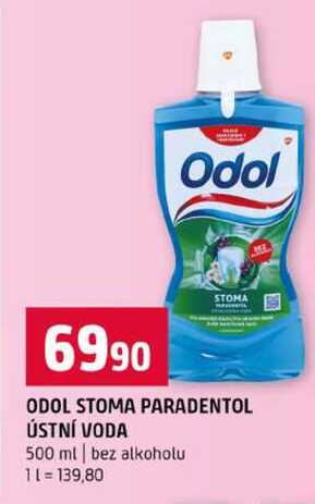 ODOL STOMA PARADENTOL ÚSTNÍ VODA 500 ml bez alkoholu 