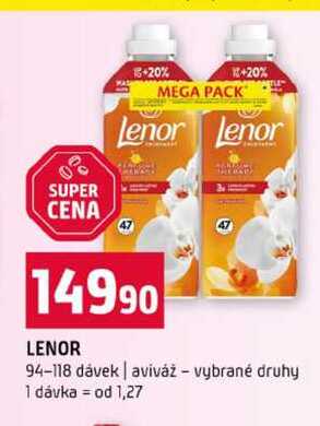 LENOR 94-118 dávek aviváž vybrané druhy 