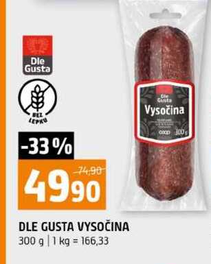 DLE GUSTA VYSOČINA 300 g 