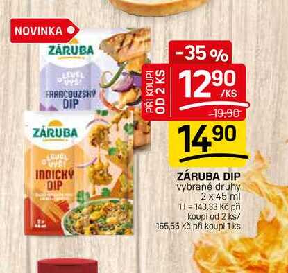ZÁRUBA DIP vybrané druhy 2 x 45 ml 