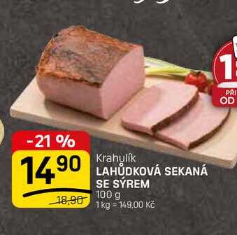 LAHŮDKOVÁ SEKANÁ SE SÝREM 100 g