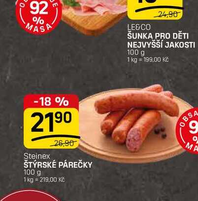 ŠTÝRSKÉ PÁREČKY 100 g