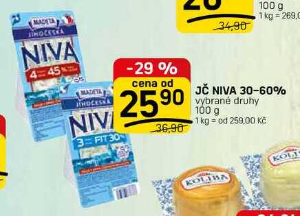 JČ NIVA 30-60% vybrané druhy 100g