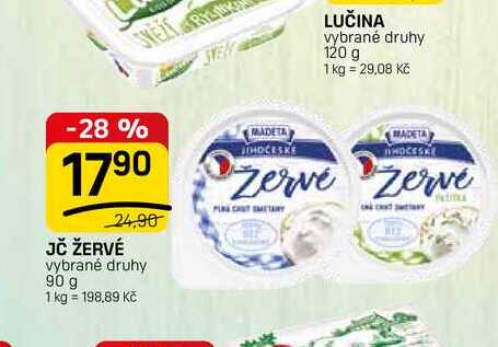 JČ ŽERVÉ vybrané druhy 90 g 