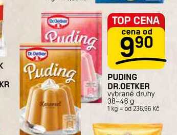 PUDING DR.OETKER vybrané druhy 38-46 g 