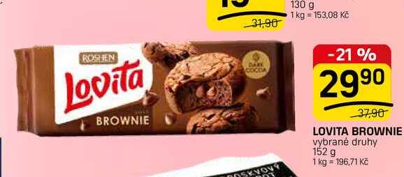 LOVITA BROWNIE vybrané druhy 152 g 