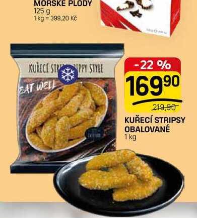 KUŘECÍ STRIPSY OBALOVANÉ 1 kg 