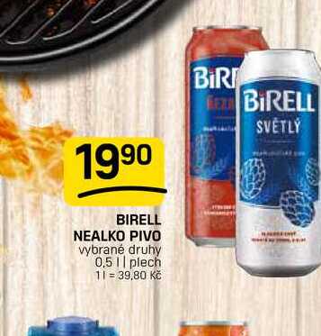 BIRELL NEALKO PIVO vybrané druhy 0,5 || plech