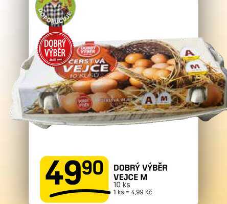 DOBRÝ VÝBĚR VEJCE M 10 ks 