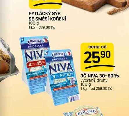 JČ NIVA 30-60% vybrané druhy 100 g