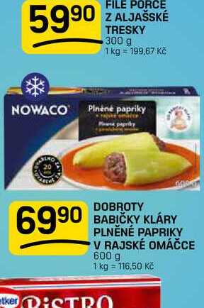 DOBROTY BABIČKY KLÁRY PLNĚNÉ PAPRIKY V RAJSKÉ OMÁČCE 600 g 
