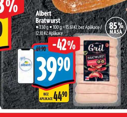   Albert Bratwurst 330 g  