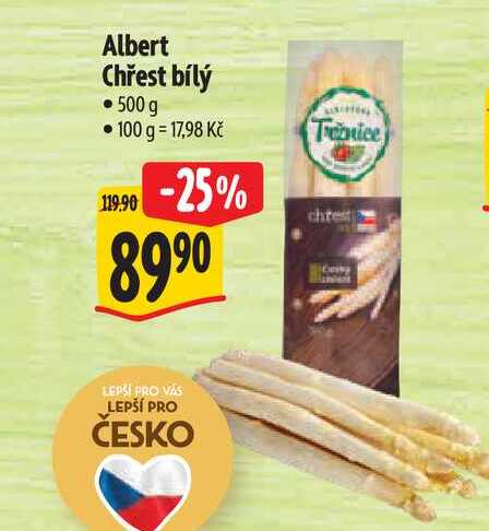 Albert Chřest bílý 500 g  