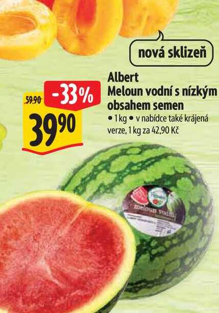   Albert  Meloun vodní s nízkým obsahem semen 1kg  
