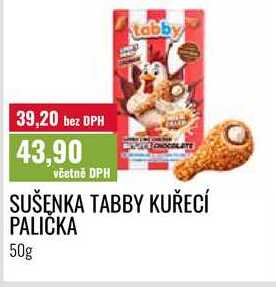SUŠENKA TABBY KUŘECÍ PALIČKA 50g 